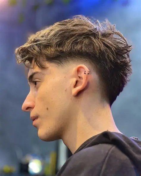Low Taper Burst Fade